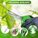 4-Pack Pruning Shears for Garden, 6.6 Inch Sharp Stainless Steel Straight Garden Scissors for Gardening/Branch/Flower Plant, Heavy Duty Hand Pruner [Green Black]