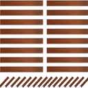 16 Pack Cor-Ten Steel Landscape Edging with Rust Patina Finish, 40" L x 6" H Strips, 53FT Total Steel Lawn Edging for Lawn, Garden, Flowerbed