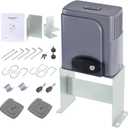 CO-Z 1400lb Sliding Gate Opener Hardware Security System Kit for Sliding Gates Up to 40 Feet, Automatic Gate Opener with Two Remote Controls, Electric Rolling Driveway Slide Gate Motor - Model CG1400