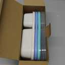 Bento Box Adult Lunch Box - 3 Pack, 3-Compartment Leak-Proof Bento Boxes Ideal Portion Sizes for Kids , Reusable Food Storage Snack Containers, Microwave and Dishwasher Safe & Food-Safe Materials (Blue)