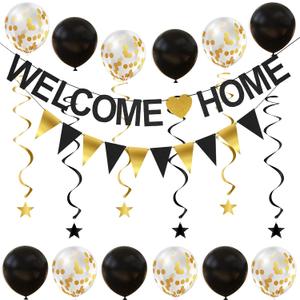 Welcome Home Banner Decorations with Welcome Home Sign, Garland, Balloons and Hanging Swirls for Military Homecoming Deployment Returning, Welcome Home Party Supplies Welcome Home Banner Decorations with Welcome Home Sign, Garland, Balloons and Hanging Swirls for Military Homecoming Deployment Returning, Welcome Home Party Supplies