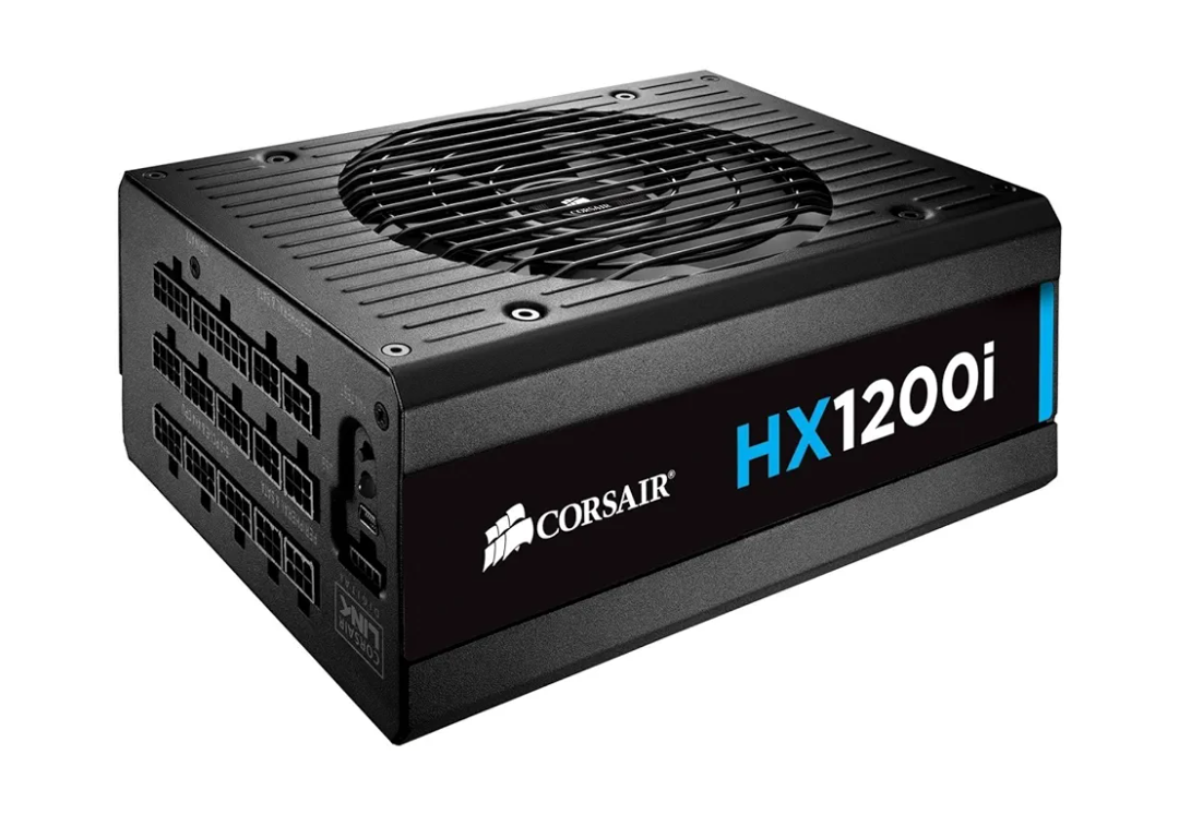 Corsair HXi Series, HX1200i, 1200 Watt, 80+ Platinum Certified, Fully Modular - Digital Power Supply