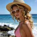 HAOLOTA Polarized Fit Over Glasses Sunglasses for Women Men Trendy Square Wrap Around Shades UV Protection