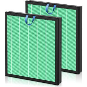 Vital 100S Toxin Absorber Replacement Filter for LEVOIT Vital 100S and Vital 100S-P Air Purifier, High-Efficiency Activated Carbon Filter, Vital 100S-RF-TX, 2 Pack, Green
