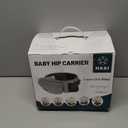 HKAI Baby Hip Carrier,Baby Carrier with Adjustable Waistband & Breathable Mesh, Ergonomic Carrier with Non-Slip Hip Seat Surface for Newborns & Toddlers (Grey)