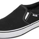 Vans Men's Asher Slip-On Shoe (11, Black/White)