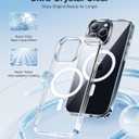 Meifigno Designed for iPhone 16 Pro Case, Compatible with MagSafe, with 5X Glitter Cards, 2X Screen Protectors, 1X Camera Lens Protector, Anti-Yellowing Magnetic Case Designed for 16 Pro 6.3, Clear
