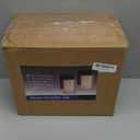 Kalium Wall Sconces Set of Two, Modern Vanity Lights with Double Clear Glass Shade Matte Black Indoor Farmhouse Wall Lights for Bathroom Living Room Bedroom Mirror Hallway Bulb E26 Base (2PCS)