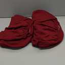 Smiry Stretch Jacquard Seat Covers for Dining Room Chairs Set of 6, Removable Washable Chair Seat Protector Slipcovers, No Rear Covers, Wine Red