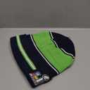 FOCO Seattle Seahawks NFL Super Bowl LX Champions Big Wordmark Stripe Pom Beanie, One Size