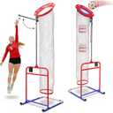 Patented 2in1 Volleyball Setter Training Net Equipment & Vertical Jump Tester Trainer. Setting Target for Jumping Setters Trainers, High Measurement Tool Pole Set for Vollyball Pass Indoor Practice
