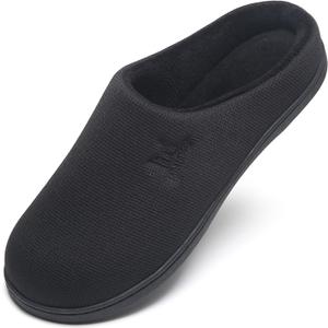 MAIITRIP Men's Cozy Memory Foam House Slippers Non Slip (Size:7-17) (Beige)