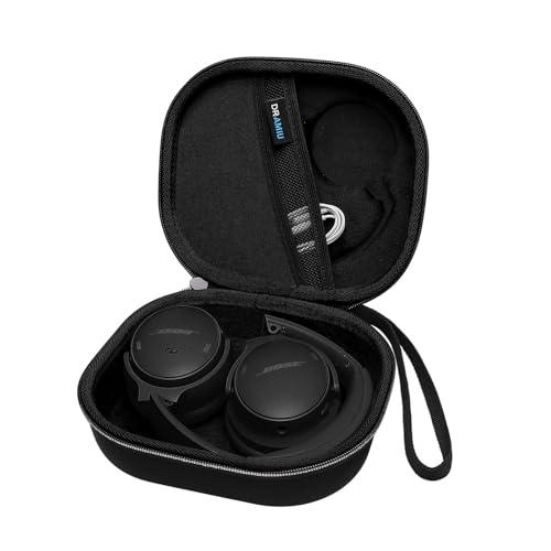 DR·AMIU Hard Case Compatible with Bose QuietComfort, QC Ultra, QC 35,QC 35 II, QC 45, QC45 SE, QC SE Over Ear Wireless Noise Cancelling Headphones, Black Travel Storage Bag