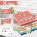 (18 Pack) Sticky Notes 3x3 in Post, Vintage Colors, Sticky Pads, Strong Adhesive, Recyclable, Self-Stick Pads, Easy to Post for Home, Office, Notebook