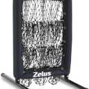 ZELUS 9-Hole Pitching Net, Heavy-Duty Baseball Net with Authentic Strike Zone & Detachable Stand, Height Adjustable Baseball Training Net for Batting Pitching Hitting, Softball Aid Equipment 35.3lb.
