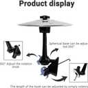 3 x Car Cymbal Air Vent - Car Drum Set for Music Lovers - Universal Fit (Silver)