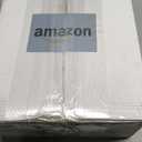 AMZASA Farmhouse Chandelier, Matte Black with White Fabric Shade, Farmhouse Linear Island Lighting Fixture for Kitchen, Dining Room (5-Light Matte Black with Fabric Shades)