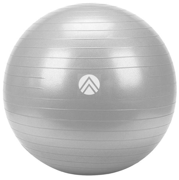 Exercise Ball - Multiple Sizes Gym Grade Balance Ball for Fitness, Yoga, Workout, Pregnancy & Physical Therapy, Grey