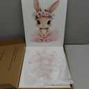 Baby Girl Nursery Wall Decor, Easter Nursery Canvas Wall Art Paintings Set of 3, Cute Animal Pink Bunny Posters Prints Pictures for Boys and Girls Room, Bedroom, Home Decor 12x16 In Framed