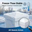 RECTOO 4x4 Vinyl Post Caps White (Actual 4.00" Internal Size - NOT for Wood Posts), Pyramid Top Toppers for Fences, Decks & Mailboxes, Weatherproof PVC Post Protector (8 Pack)
