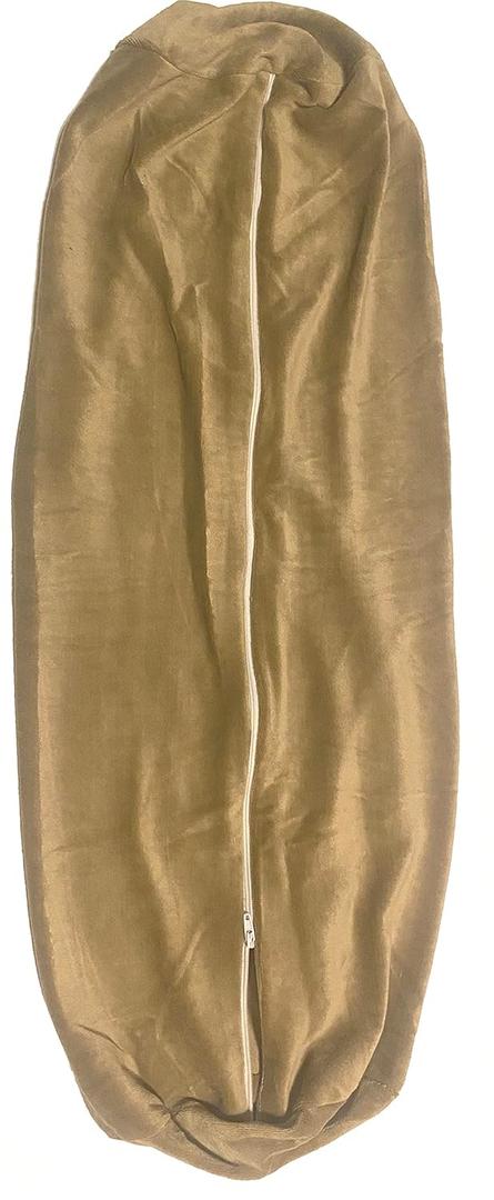 Therapists Choice Bolster Cover with Zipper Closure, Soft & Durable, Size: 6" x 27" (Cover Only, Bolster Not Included) (Brown Velour)