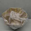 Lampshade Bell Lamp Shade 11.8" Width x 9" High x 1.63" Fitter (Spider) Metal Antique Bronze Gold Medium Lamp Shades for Floor Lamps and Table Lamp - Forest Etched - Hexagonal Lampshades Replacement