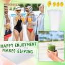 Eaasty 1000 Pcs Disposable Drinking Plastic Straws Bulk, 0.24'' Diameter and 7.87" Long Plastic Long Disposable Drinking Straws (Transparent)
