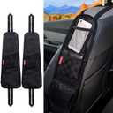Luckybay Car Seat Side Organizer, Auto Seat Storage Hanging Bag, Phones, Drink, Stuff Holder with Mesh Pocket for Cars, SUV & Truck 2Pack (2 Pack)