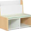 Delta Children - GapKids Reading Nook with Padded Bench - Greenguard Gold Certified, Pastel, 24"W x 15.75"D x 21.65"H