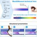 REAVEE 2 Pack Oversized Reading Glasses for Women Men Blue Light Blocking, Ladies Stylish Retro Square Large Computer Readers (Red/Coffee 2.25x)