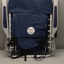 RIO Gear Beach Lace-Up Suspension Folding Beach Chair, Navy , 44.7" x 25.5" x 26.5"