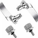 TDZ Saddlebag Latch Kit Saddle Bag Latches Lifter & 2Pc Seat Bolt Screw for Harley Davidson Touring Street Glide, Road Glide, Electra Glide, Road King, FLHR FLHT FLHX FLHTK 2014-2024Chrome