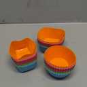 36 Pack Silicone Cupcake Liners Muffin Baking Cups Liners Reusable Non-Stick Cake Molds Sets Lunch Bento Box Dividers Accessories