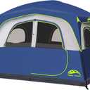 Happy Travel Tent 6 Person Blackout Camping Tent, Portable Easy Setup Cabin Tents with Dark Space Design, Light Blocking Tent with Top Rainfly for Outdoor Camping, Water-Resistant,10'L x 9'W x 79" H