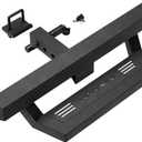 Hitch Step Fit for 2" Hitch Receiver with 2" Towing Receiver with Pin Lock Bumper Protector Textured Black & Strong Steel Construction 350LBS Maximum Load