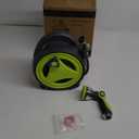 Retractable Garden Hose Reel, Portable Hose Reel, 45+5FT with 10 Patterns Spray Nozzle, Adapts to standard US hose plugs, 50FT Hose Reel for Garden Watering Car Washing Pet - Green
