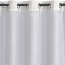 GYROHOME Greyish White Thermal Insulated Room Darkening Curtain Liner 1 Panel, 50"x105" Liner for 108" Length Curtains -Ring Included-