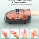 Medcursor Cordless Hand Massager, Hand Massager with Heat and Compression, Hand Warmer with Acupressure Beads, 6 Massage Modes