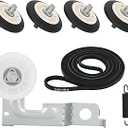 Upgraded Dryer Repair Kit for LG Kenmore Dryer Parts, Dryer Roller Kit Include 4581EL2002C Drum Roller4400EL2001A Dryer Belt 4561EL3002A Dryer Idler Pulley, Compatible with DLEX3370RDLE3777W