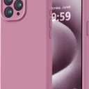 LOVE 3000 Designed for iPhone 15 Pro Case, Premium Silicone with [Soft Anti-Scratch Microfiber Lining] Shockproof Protective Phone Case for Men Women Girls 6.1", Lavender Purple