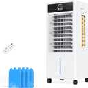 JRD Evaporative Air Cooler, 80 Oscillation for Bedroom Garage, Powerful Portable
