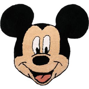 Jay Franco Disney Mickey Mouse Plush Fluffy Accent Rug - 4 x 3 ft Area Rug for Kids Bedroom or Living Room Decor