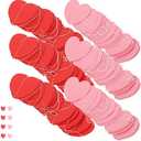6pcs 10 ft Heart Garland Banner Valentine Day Decoration Romantic Heart Bunting for Weddings Parties and Special Occasions Tassel Design