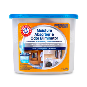 Arm & Hammer Fragrance Free Refillable Moisture Absorber and Odor Eliminator 14 oz. Tub 2 Pack