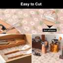 Cooyes Shelf Liner Premium Non-Adhesive Cabinet & Drawer Liner for Kitchen Waterproof Shelf Paper with Modern Pattern Durable EVA Cabinet Mat Easy to Cut 17.5" W x 120" L
