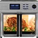 Kalorik MAXX Complete Air Fryer Oven Digital Controls 26-Quart Capacity 10-in-1 Countertop Cooker with 21 Presets, 15 Deluxe Accessories & 60-Recipe Hardcover Cookbook, 1700-Watts, Stainless Steel