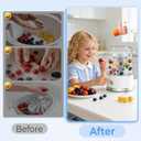 Electric Fruit and Vegetable Washer Machine, Fruit Cleaner Spinner Machine with OH-ion Purification Technology, Suitable for Small Fruits Such as Blueberries, Cherry Tomatoes, and Raspberries