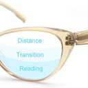 MODFANS Progressive Multifocus Reading Glasses,Blue Light Blocking Readers Eyeglasses (Apricot)