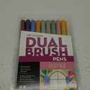 Tombow 56216 Dual Brush Pen Art Markers, Cottage, 10-Pack. Blendable, Brush and Fine Tip Markers