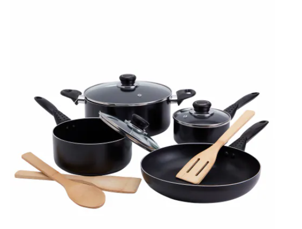 Philippe Richard Professional 10 Piece Cooking Non-Stick Aluminum Cookware Set